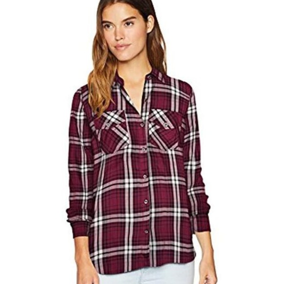 Jessica Simpson Tops - NWT Jessica Simpson Red Plaid Button Down Top size small